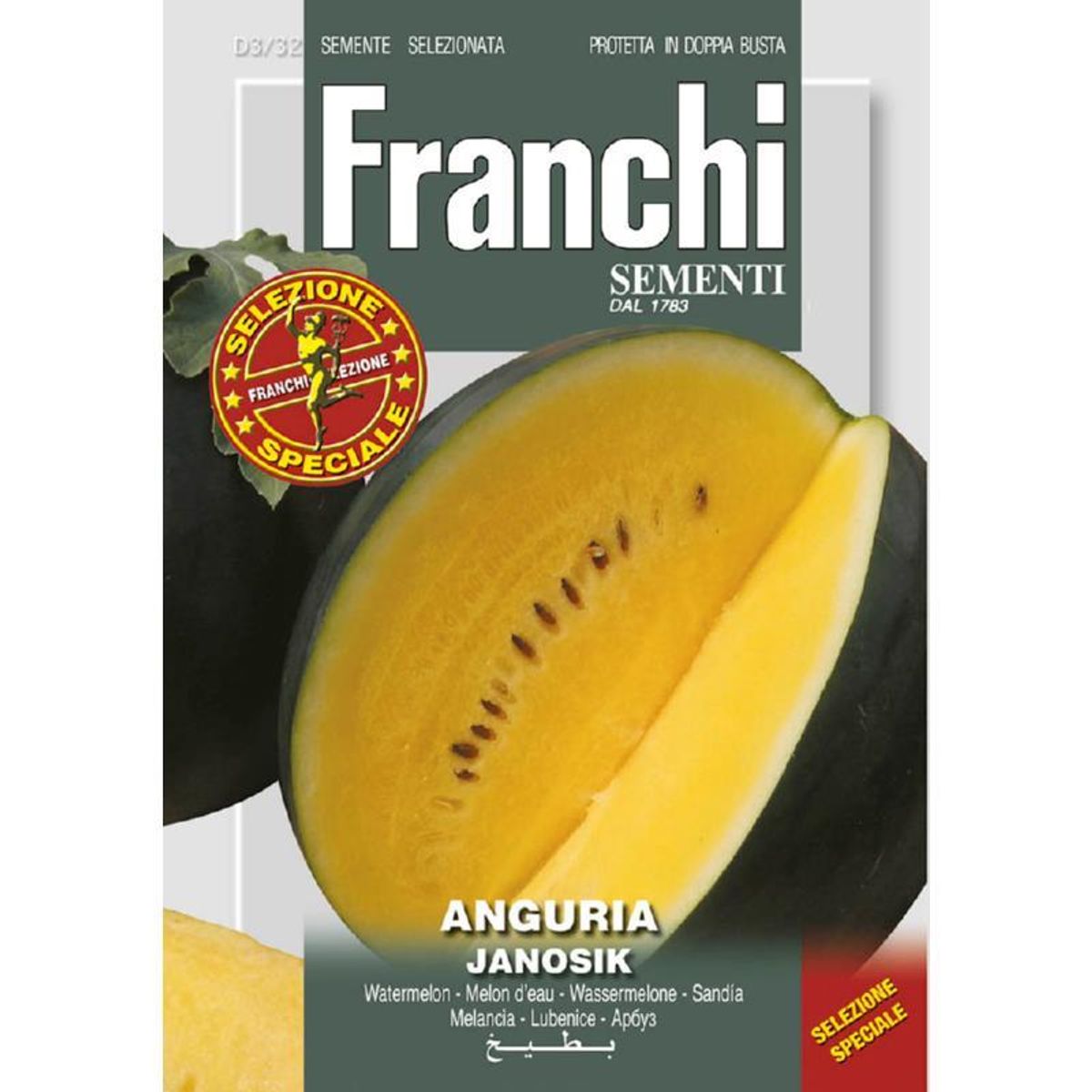 Melon, gul vannmelon Anguria Janosik 3/32 -Frø-