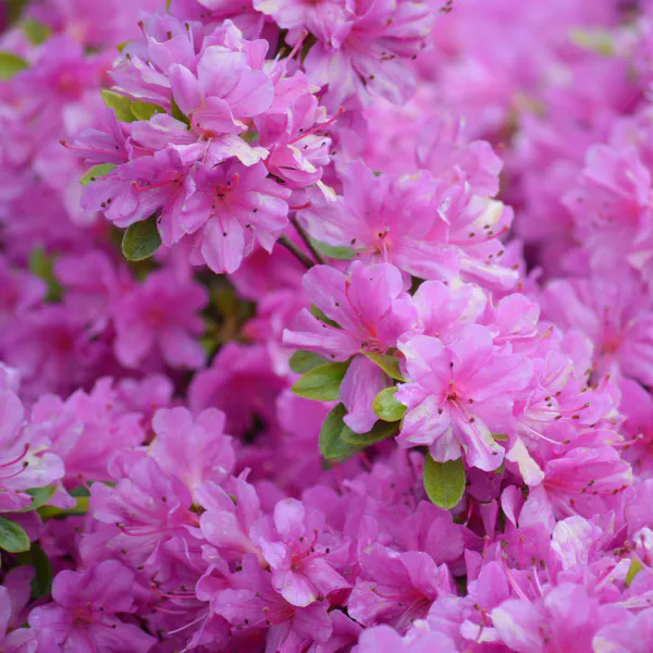 Hovedbilde Azalea rhododendron siimsii, rosa blomster - 1 ...